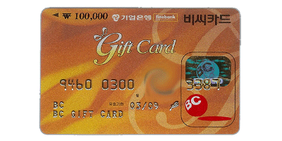 BC기프트 10만원권 (카드식)